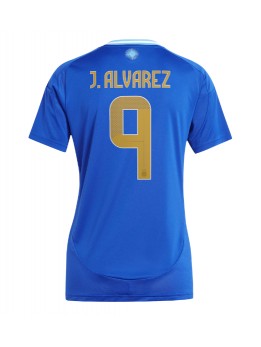 Argentinien Julian Alvarez #9 Auswärtstrikot für Frauen Copa America 2024 Kurzarm